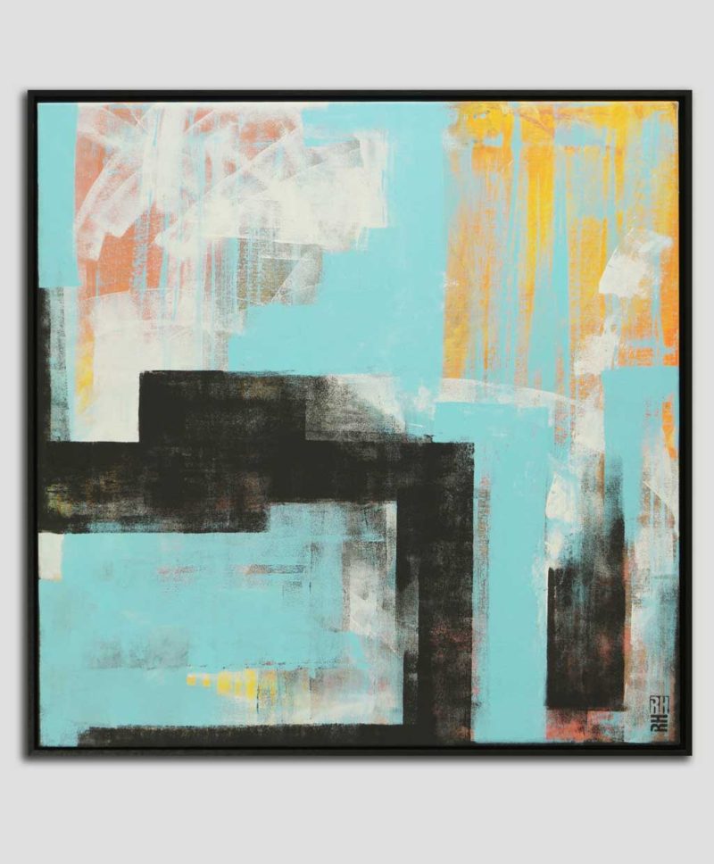 Abstracted City in Blue