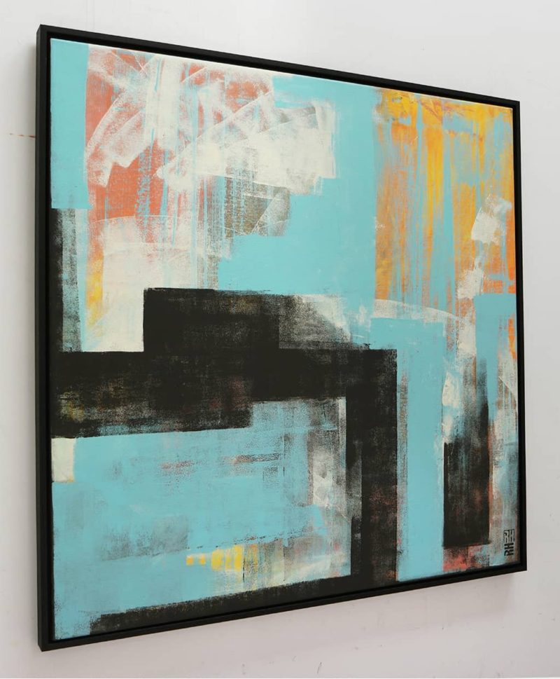 Abstracted City in Blue - Image 3