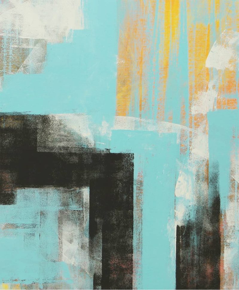 Abstracted City in Blue - Image 5