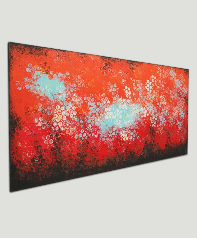Boiling Bubbles Orange XL - incl. black floating frame - Image 2