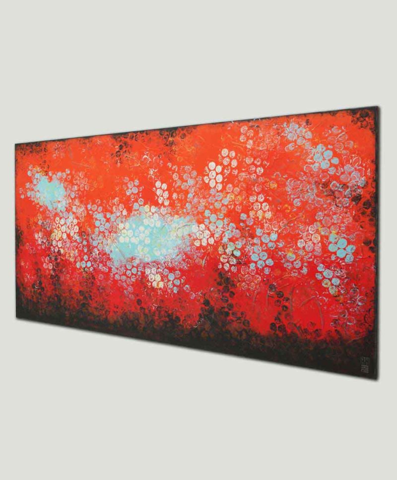 Boiling Bubbles Orange XL - incl. black floating frame - Image 4