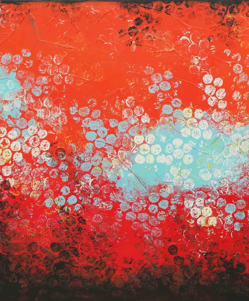 Boiling Bubbles Orange XL - incl. black floating frame - Image 5