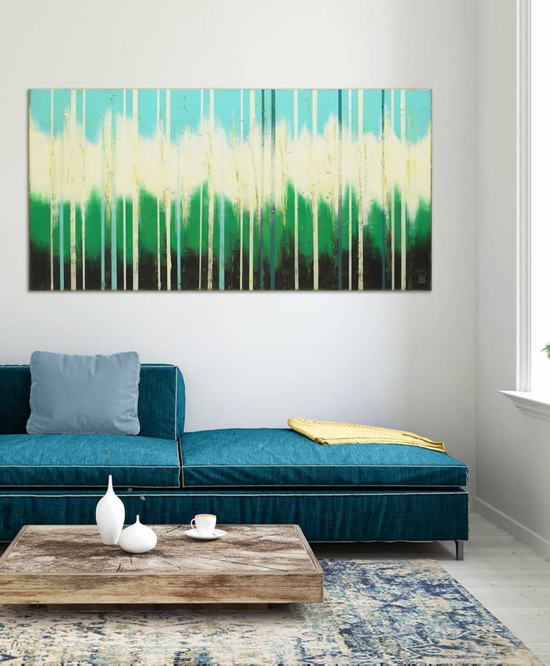 Bright Blue Lines L