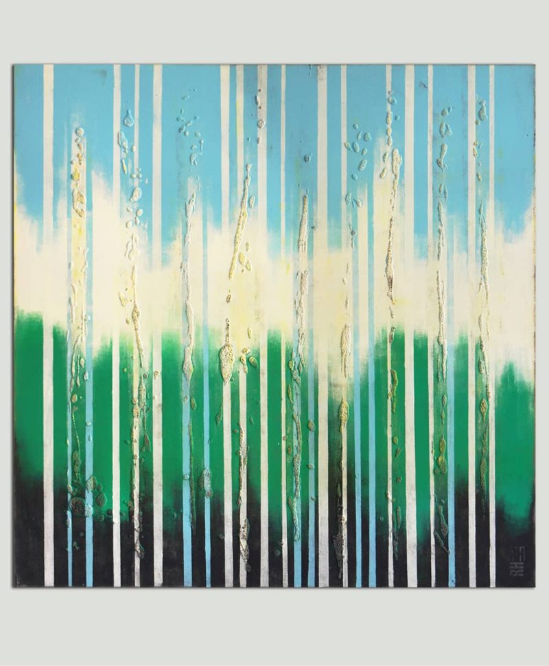 Bright Blue Lines M - Image 2