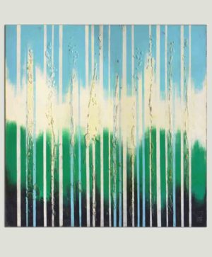 Bright Blue Lines Square L