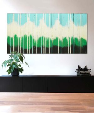 Bright Blue Lines XL