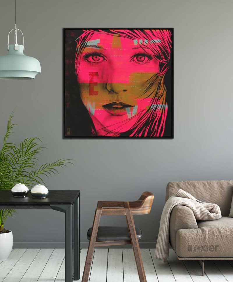 Canvas Print French Girl - Image 2