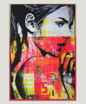 Canvas Print Neon Girl