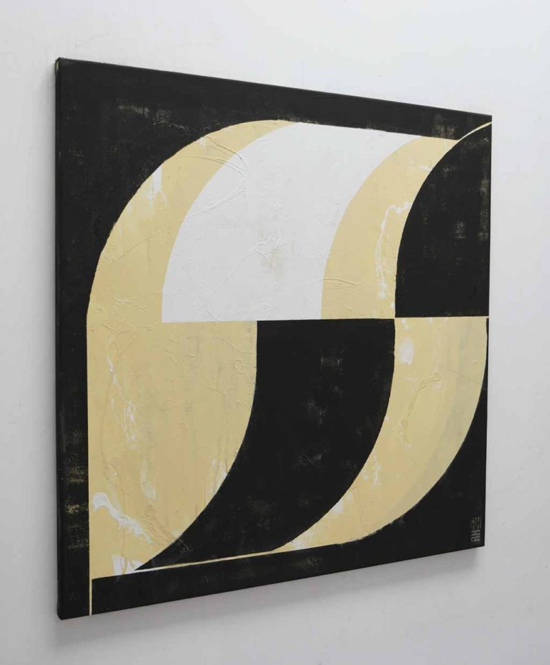 Circle in Circle Black Square - Image 3