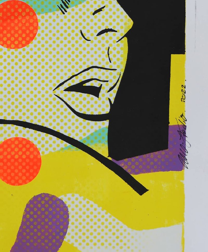 Comic Girl in Neon Orange - Image 3