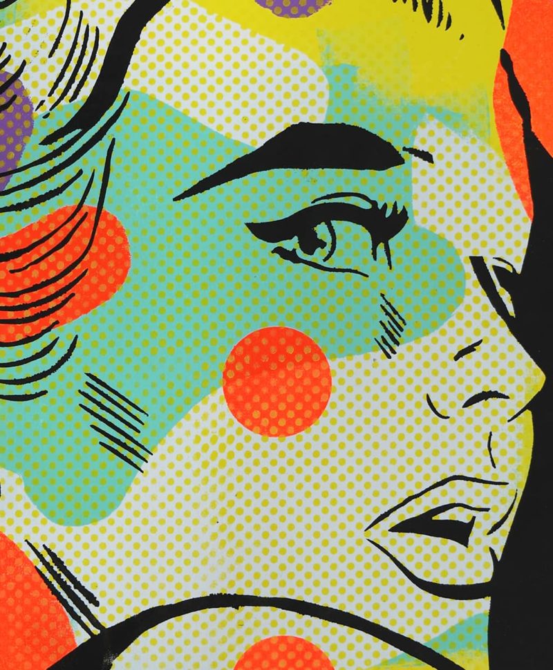 Comic Girl in Neon Orange - Image 4