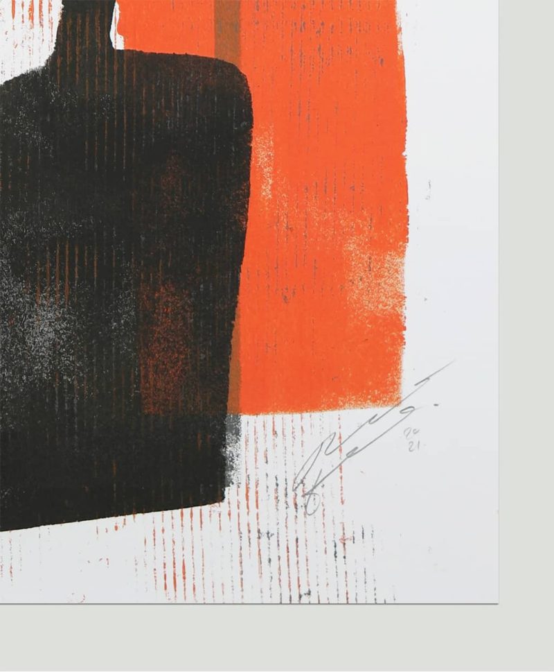 Family Portrait Orange Black - Image 4