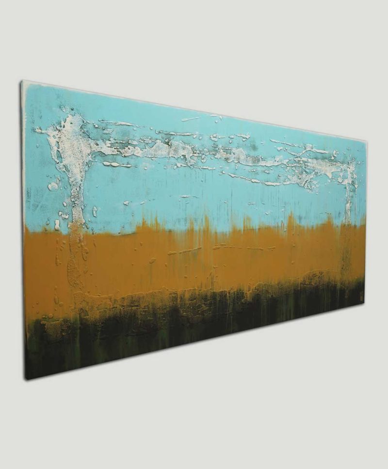 Landscape in Camel & Turquoise XL - Image 2
