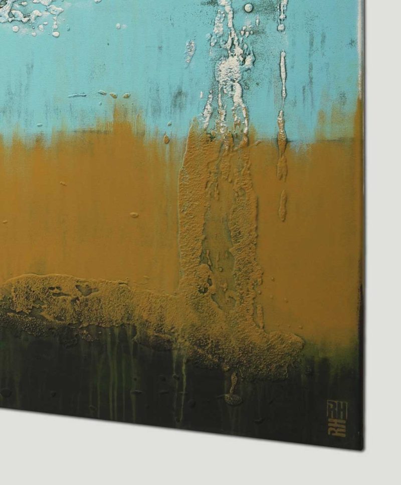 Landscape in Camel & Turquoise XL - Image 6