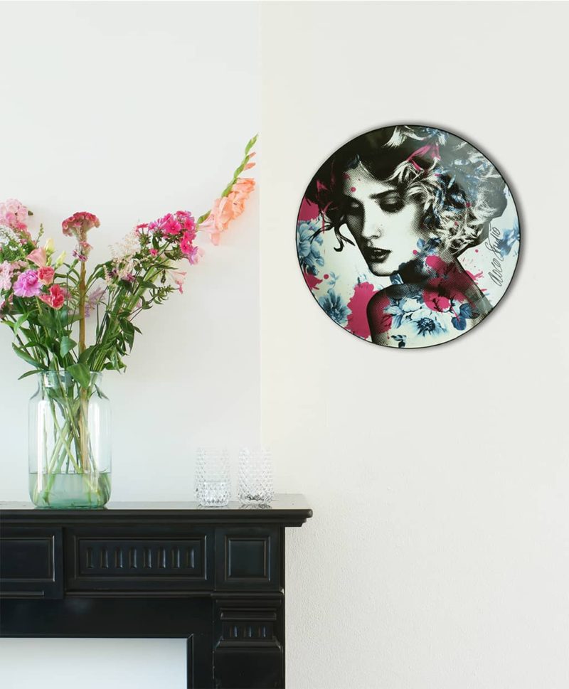 Perfect Pattern Wall Plate Closed Eyes
