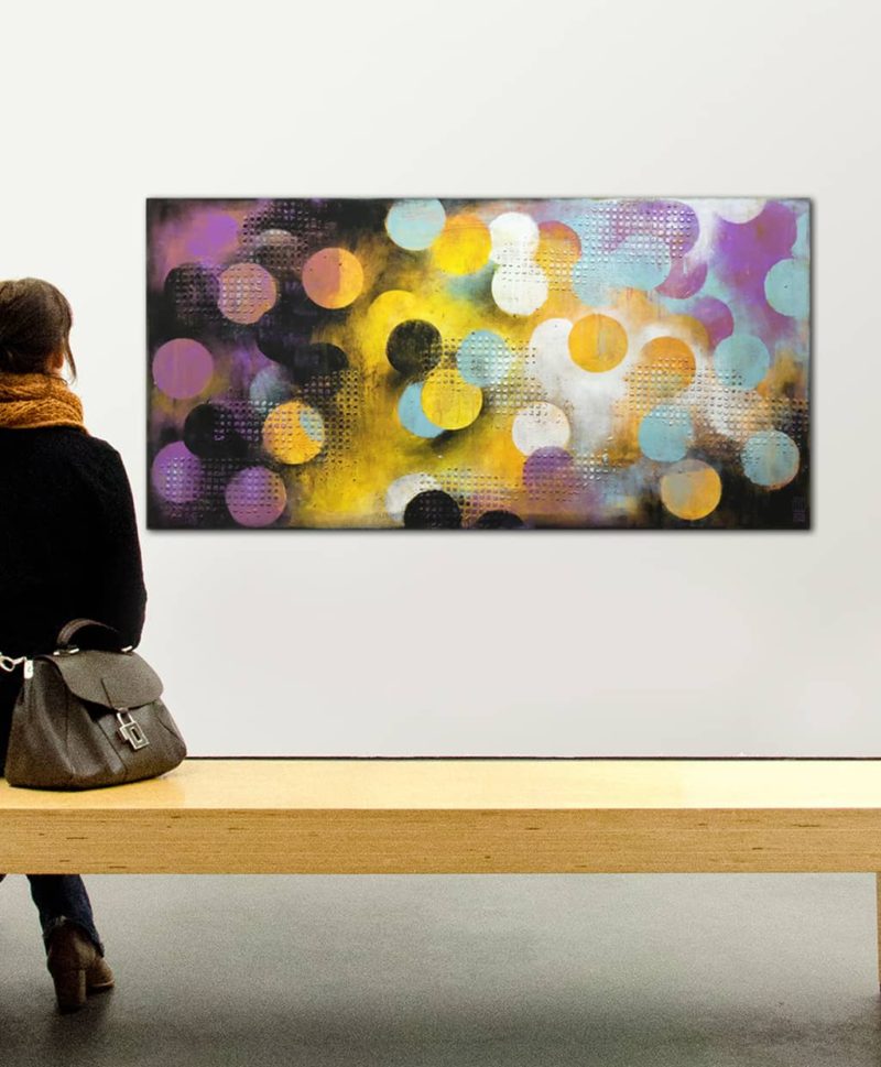 Purple Yellow Circles - Image 2