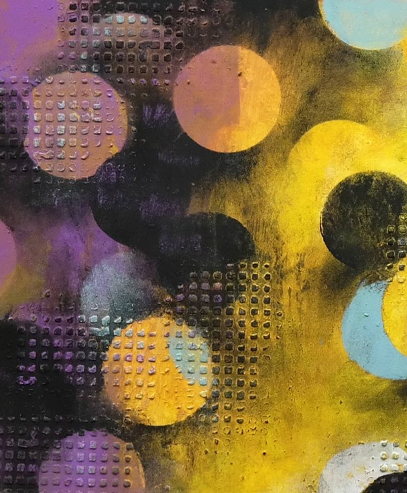 Purple Yellow Circles - Image 5