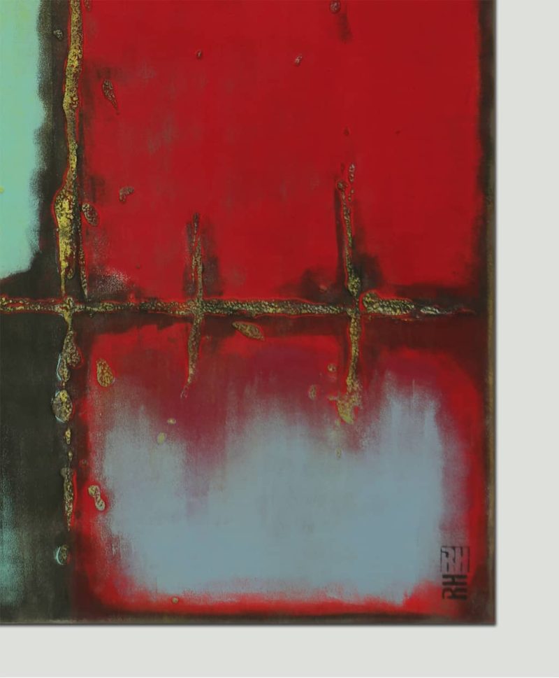 Red over Turquoise - Image 5