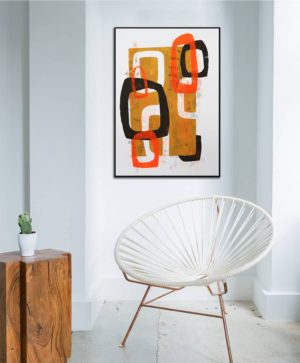 Round and Round Orange Camel