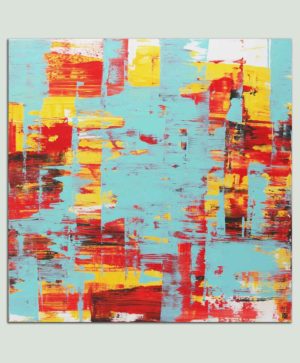 Static Red & Turquoise XL