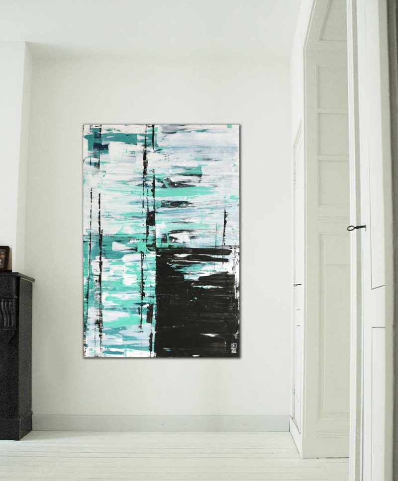 Static Turquoise & White - Image 2