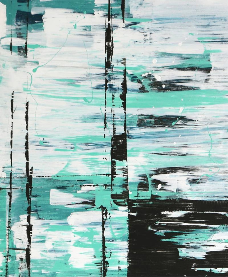 Static Turquoise & White - Image 3
