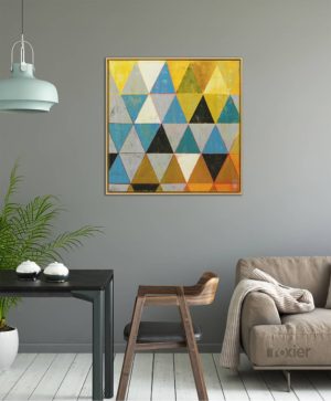 Traffic Triangle Yellow & Camel