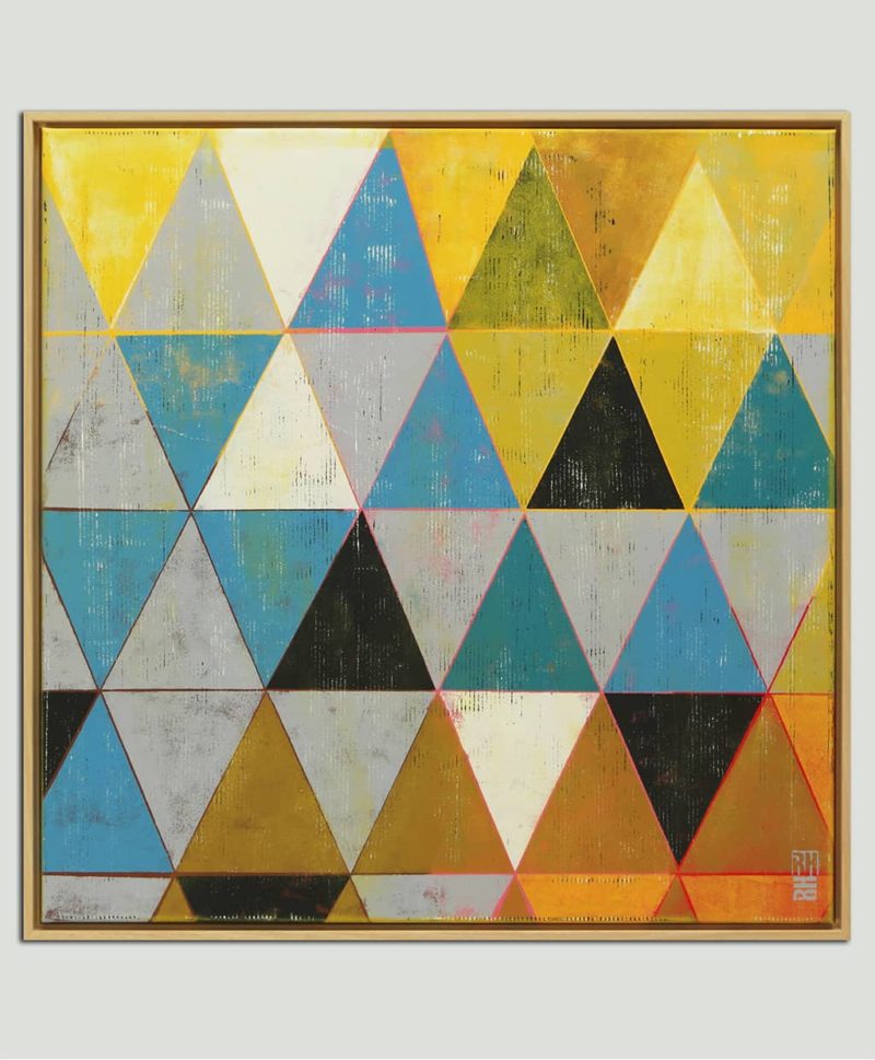 Traffic Triangle Yellow & Camel - Image 2