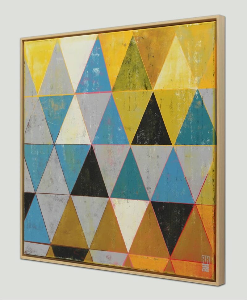 Traffic Triangle Yellow & Camel - Image 3