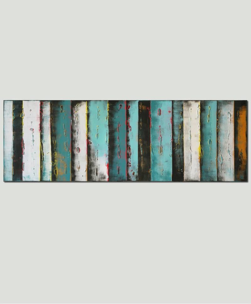 Turquoise Panels Dark - Image 2