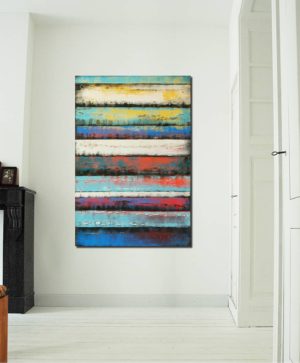 Vertical Panels Blue