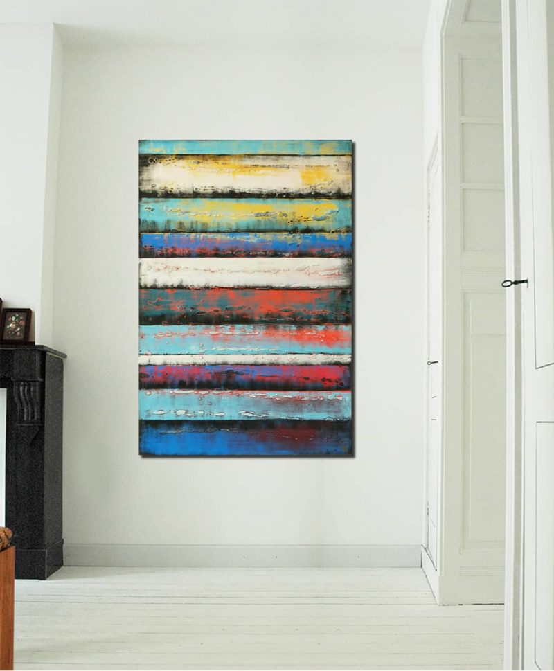Vertical Panels Blue