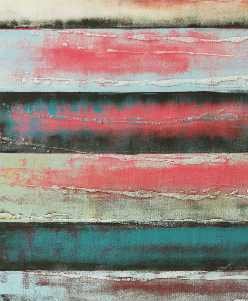 Vertical Panels Warm Red & Blue - Image 4