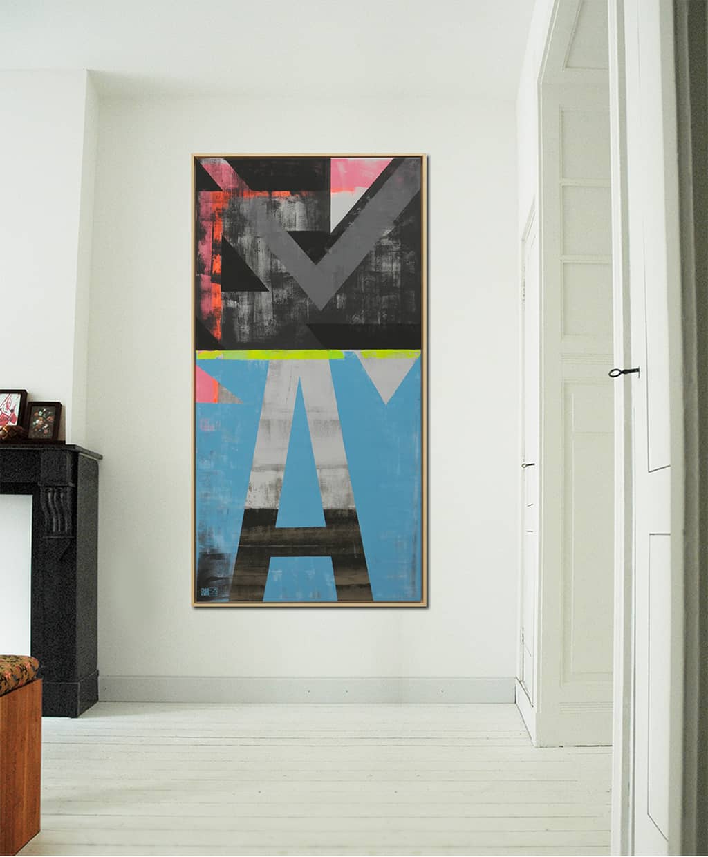 Vintage Typo Pop in Blue Yellow - Image 2