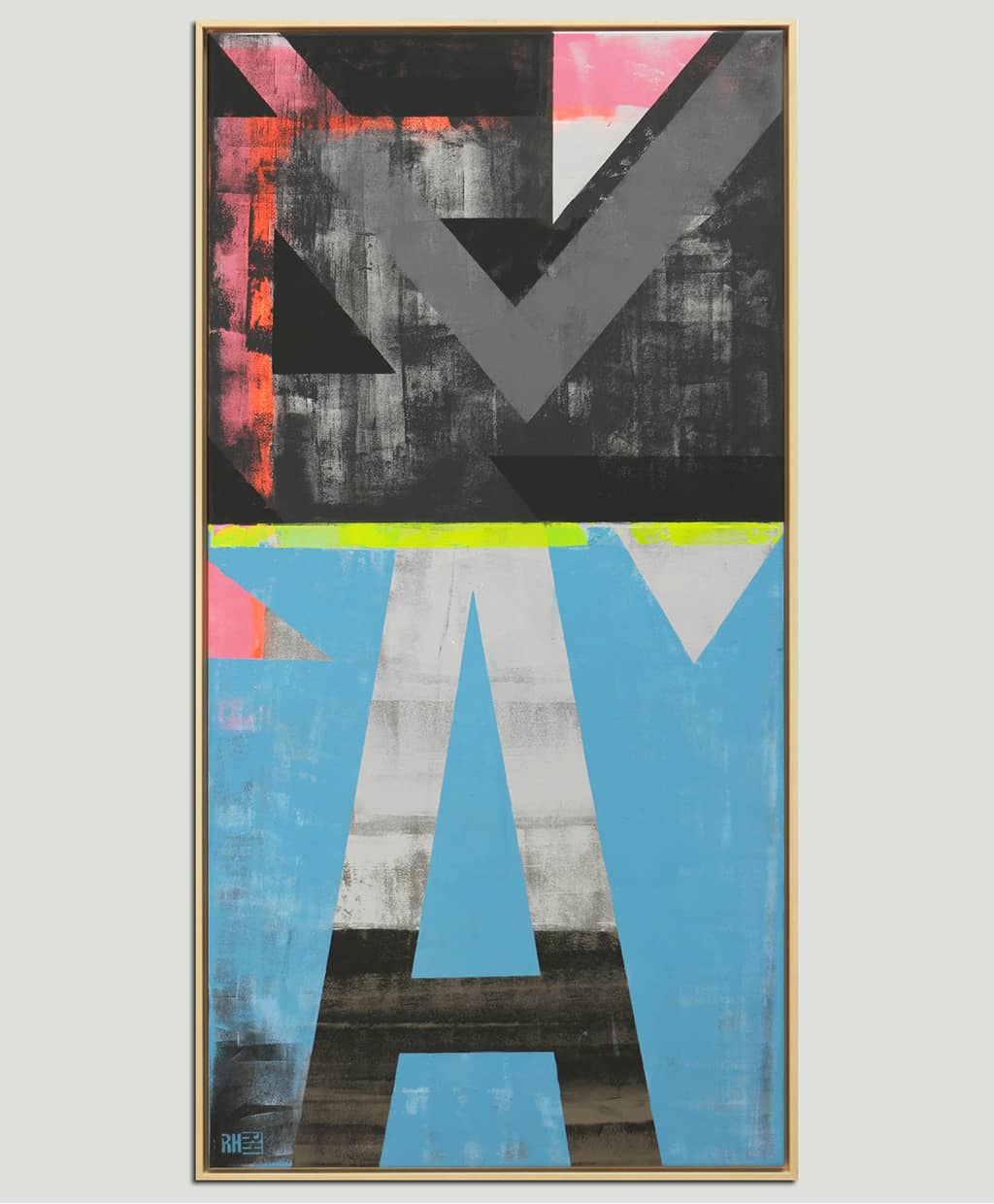 Vintage Typo Pop in Blue Yellow - Image 3