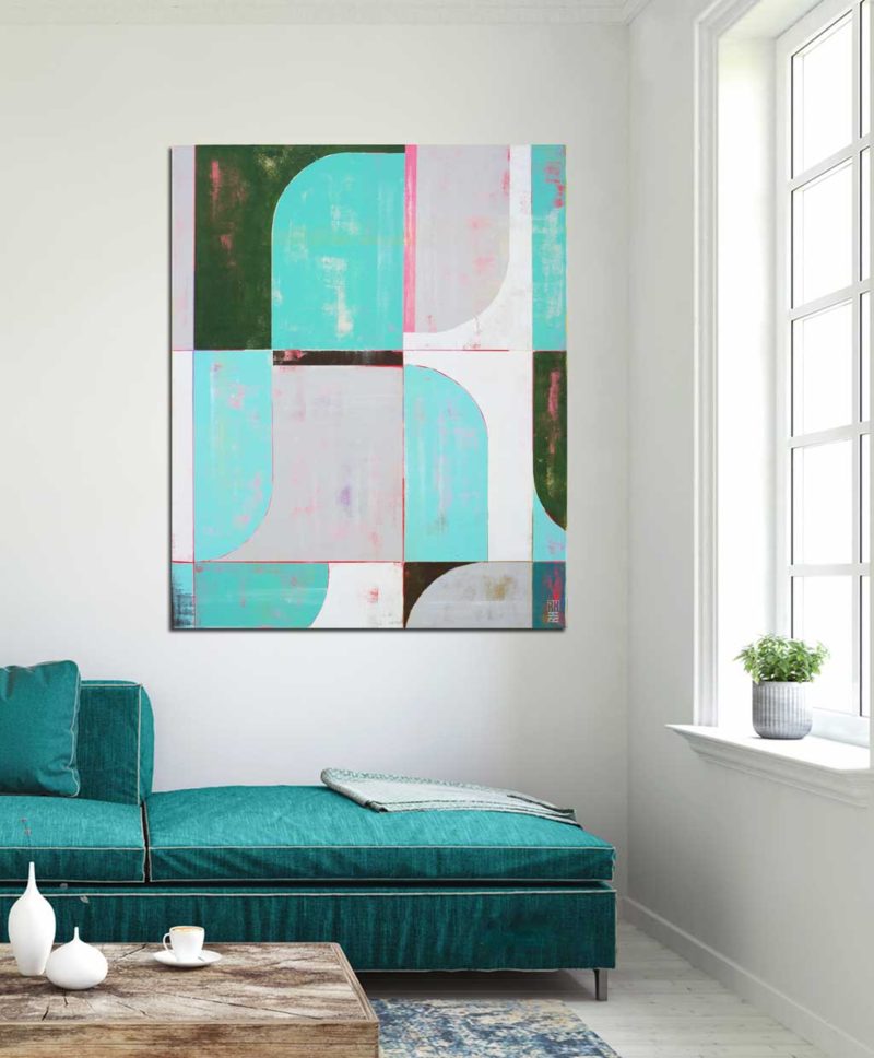 Circle in Circle Turquoise - Image 2